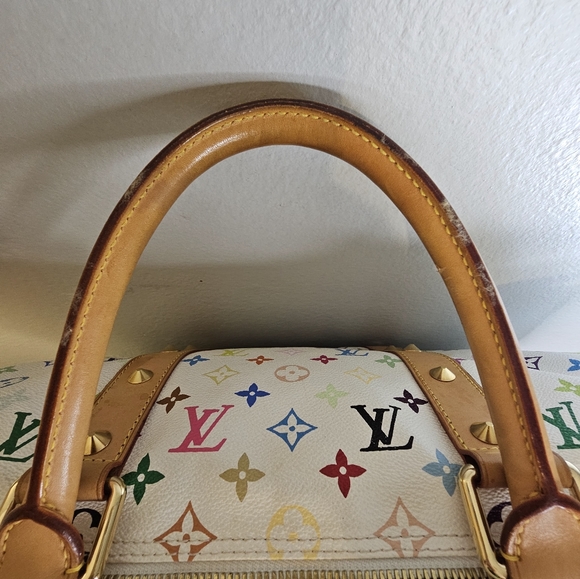 LOUIS VUITTON  Monogram Multicolor Keepall 45 Boston Bag M92641 LV Auth 22469A - Picture 11 of 16